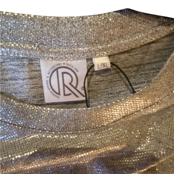 Glamorous silver metallic midi dress with tie detail L/XL #PartyDress - Picture 5 of 7